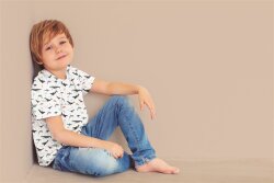 Cotton jersey digital shells - soft white