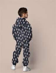 Cotton jersey Digital Robot - atlantic blue