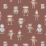 Cotton jersey Digital Robot - cognac
