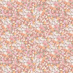 Jersey di cotone Fiori piccoli digitali - rosa perla