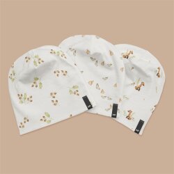 Cotton jersey Digital delicate twigs - white