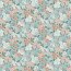 Mélange de fleurs de jersey de coton - menthe