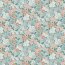 Mélange de fleurs de jersey de coton - menthe
