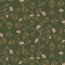 Zarcillos de flores de jersey de algodón - verde bosque