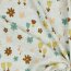 Baumwolljersey Glitzer kleine Blumen - creme meliert