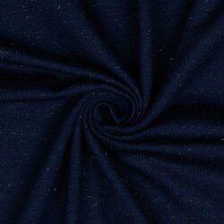 Cotton jersey Goldlurex - dark blue
