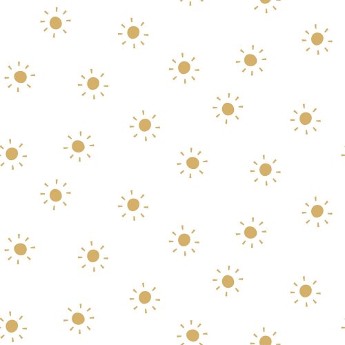 Cotton jersey sun - white