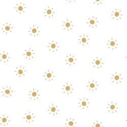 Cotton jersey sun - white