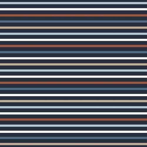 Cotton jersey stripes - dark blue