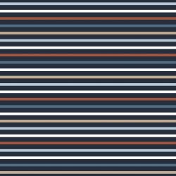 Cotton jersey stripes - dark blue