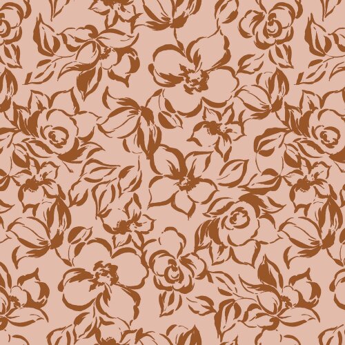 Ganzjahressweat Blumen - altrosa
