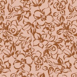 Ganzjahressweat Blumen - altrosa