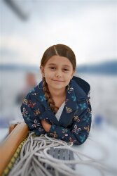 Softshell digitale vlinder - wit