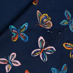 Softshell Digital Papillon - bleu foncé