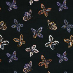 Softshell Digital Schmetterling - schwarz