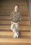 All-season sweat digitale strobloemen - terracotta