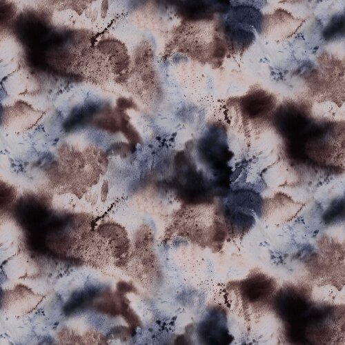 Sweat toutes saisons Digital aquarell Batik - bleu foncé