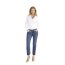 Stretch-Jeansstoff 110Z Recycled Vorgewaschen - schwarz