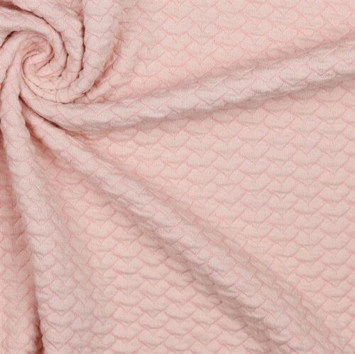 Tessuto a maglia jacquard - rosa quarzo