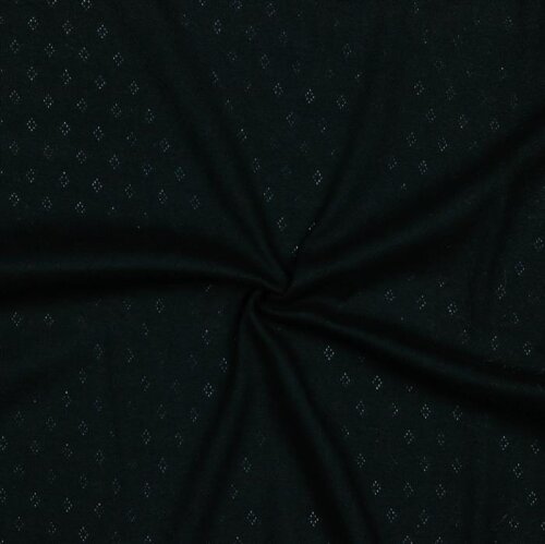 Maillot en tricot fin *Vera* motif dentelle - noir