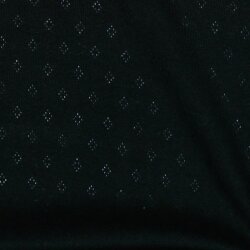 Fine knit jersey *Vera* lace pattern - black