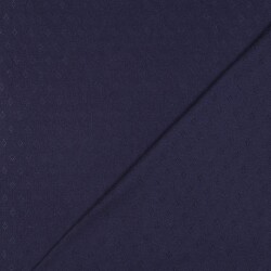 Jersey de punto fino *Vera* patrón de encaje - azul oscuro