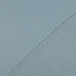 Jersey de punto fino *Vera* patrón de encaje - azul claro