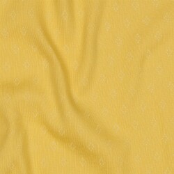 Fijn gebreide jersey *Vera* kant patroon - zacht geel