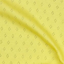 Maillot en tricot fin *Vera* motif dentelle - jaune doux