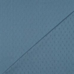 Maillot en tricot fin *Vera* motif dentelle - bleu