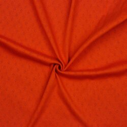 Fijn gebreide jersey *Vera* kant patroon - donker oranje