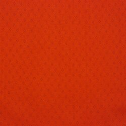 Fine knit jersey *Vera* lace pattern - dark orange