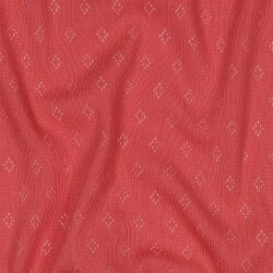 Fijn gebreide jersey *Vera* kant patroon - donkerroze