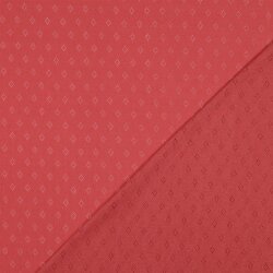 Jersey de punto fino *Vera* patrón de encaje - rosa oscuro