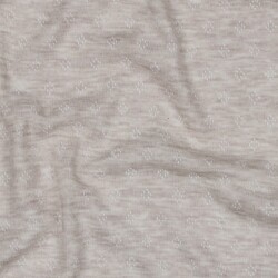 Fijn gebreide jersey *Vera* kantpatroon - Sand Melange