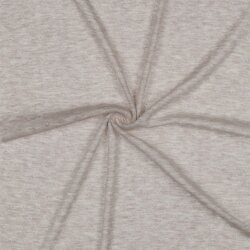 Fine knit jersey *Vera* lace pattern - Sand Melange