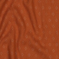 Fijn gebreide jersey *Vera* kantpatroon - cognac