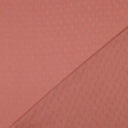 Jersey de punto fino *Vera* patrón de encaje - rosa perla