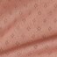 Jemně pletený žerzej *Vera* krajkový vzor - perleťově růžový