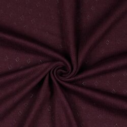 Jersey de punto fino *Vera* patrón de encaje - púrpura