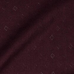 Fine knit jersey *Vera* lace pattern - purple