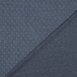 Maglia fine *Vera* motivo in pizzo - blu scuro screziato