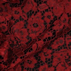 Lace fabric *Carmen* - dark wine red