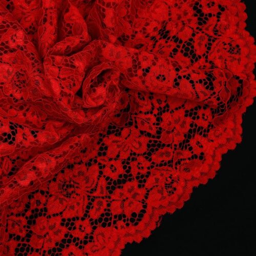 Lace fabric *Carmen* - red