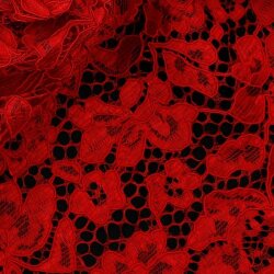 Lace fabric *Carmen* - red