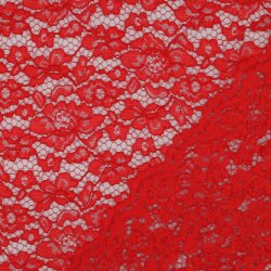 Tejido de encaje *Carmen* - rojo