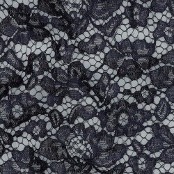 Lace fabric *Carmen* - midnight blue