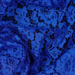 Lace fabric *Carmen* - royal blue