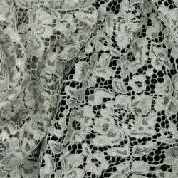 Lace fabric *Carmen* - beige grey