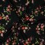 Magnolia Stretch Kolibri mit Blumen - schwarz